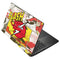 DC Comics The Flash Vintage Action Pose Pattern Asus X502CA 15.6 Skin