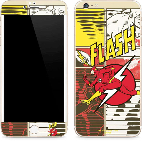 DC Comics The Flash Vintage Action Pose Pattern iPhone 6/6s Plus Skin