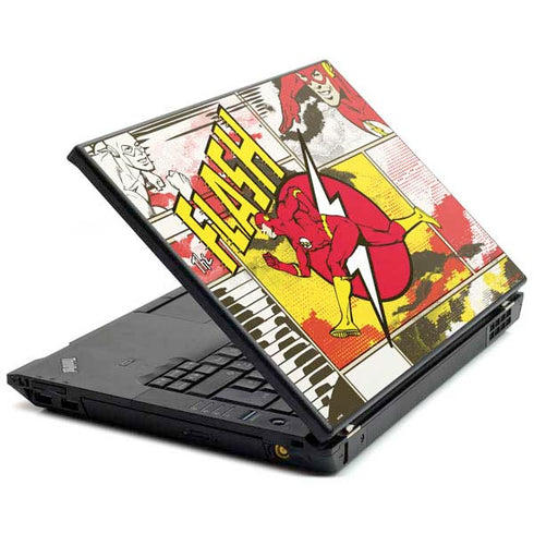DC Comics The Flash Vintage Action Pose Pattern Lenovo T420 Skin