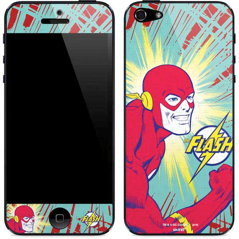 DC Comics The Flash Classic Art Smile Blast iPhone 5/5s/5SE Skin
