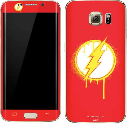 DC Comics The Flash Emblem Drip Galaxy S7 Edge Skin