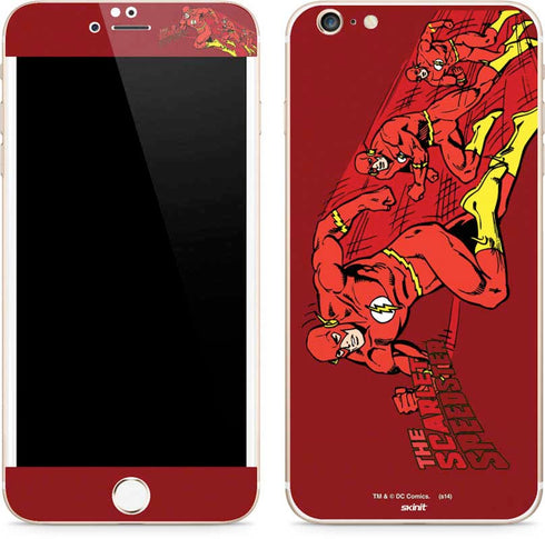 DC Comics The Flash Classic Art in Sequence Running pose iPhone 6/6s Plus Skin