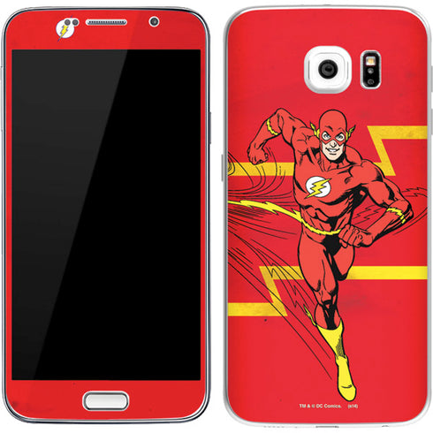 DC Comics The Flash Classic Art Running Pose Galaxy S7 Skin