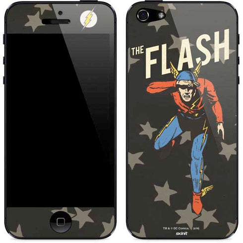 DC Comics The Flash Retro Action Pose iPhone 5/5s/5SE Skin