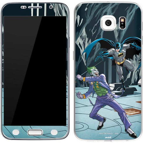 DC Comics The Joker vs Batman Art Galaxy S7 Skin