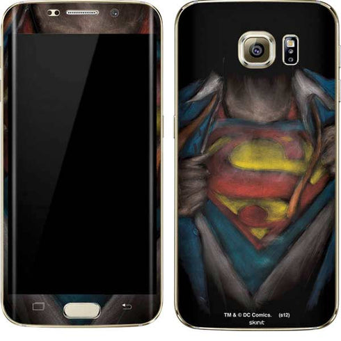 DC Comics Superman Pastel Art Galaxy S7 Edge Skin