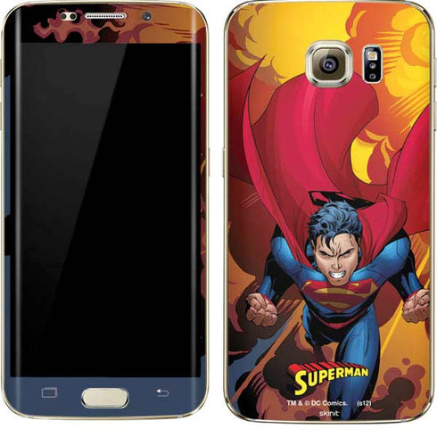 DC Comics Superman Action Flying Pose Galaxy S7 Edge Skin