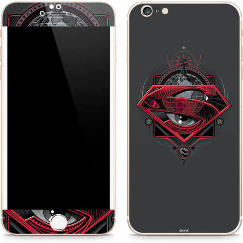 DC Comics Superman Grey Eye Collage iPhone 6/6s Plus Skin
