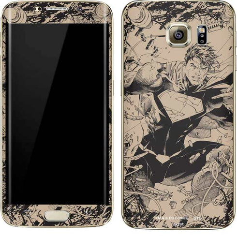 DC Comics Superman Unchained #1 Original Cover Pencils Galaxy S7 Edge Skin