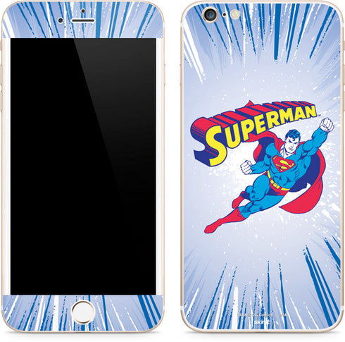 DC Comics Superman Vintage Action Pose iPhone 6/6s Plus Skin
