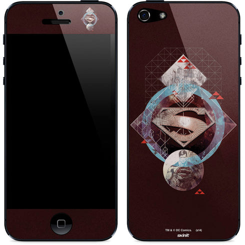 DC Comics Superman Purple Abstract Collage iPhone 5/5s/5SE Skin
