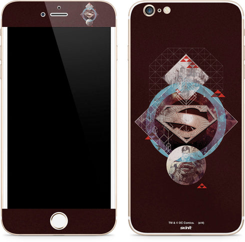 DC Comics Superman Purple Abstract Collage iPhone 6/6s Plus Skin