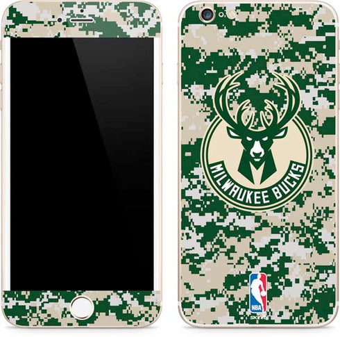 NBA Milwaukee Bucks Camo Digi iPhone 6/6s Plus Skin