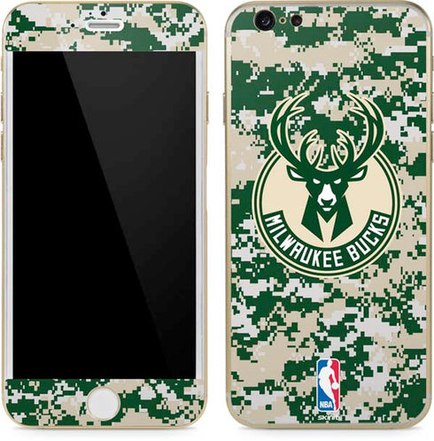 NBA Milwaukee Bucks Camo Digi iPhone 6/6s Skin