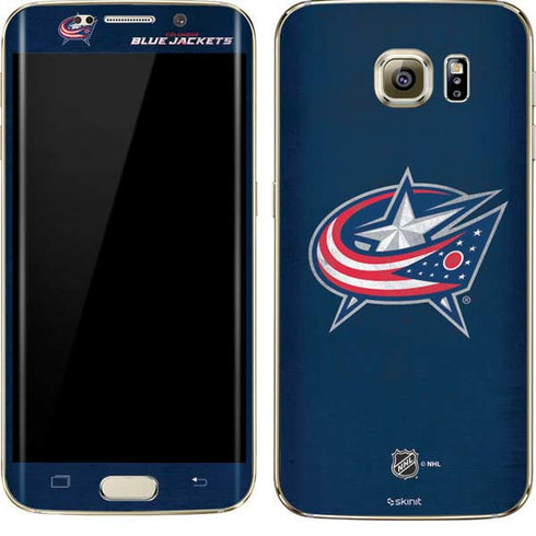 NHL Columbus Blue Jackets Distressed Galaxy S7 Edge Skin