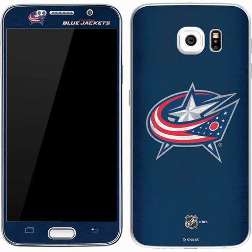 NHL Columbus Blue Jackets Distressed Galaxy S7 Skin