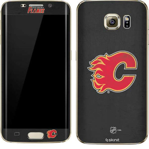 NHL Calgary Flames Distressed Galaxy S7 Edge Skin