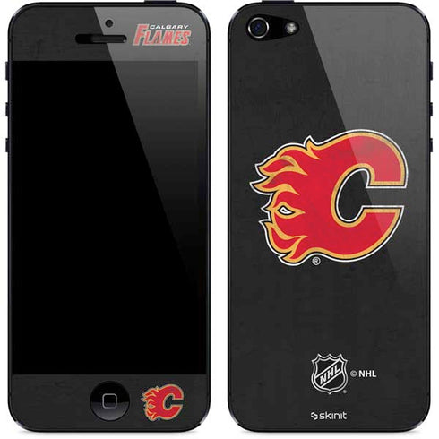 NHL Calgary Flames Distressed iPhone 5/5s/5SE Skin