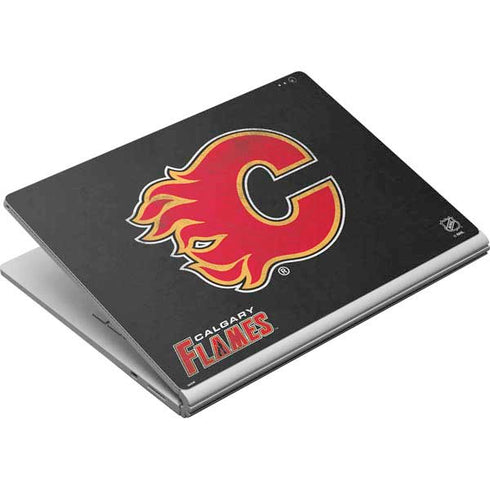 NHL Calgary Flames Distressed Surface Book Skin