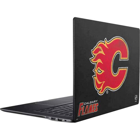 NHL Calgary Flames Distressed Ativ Book 9 (15.6in 2014) Skin