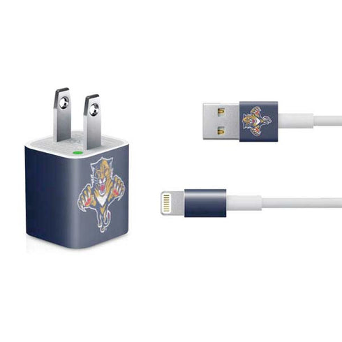 NHL Florida Panthers Distressed iPhone Charger (5W USB) Skin