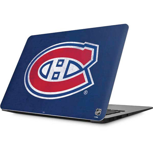NHL Montreal Canadiens Distressed Apple MacBook Skin