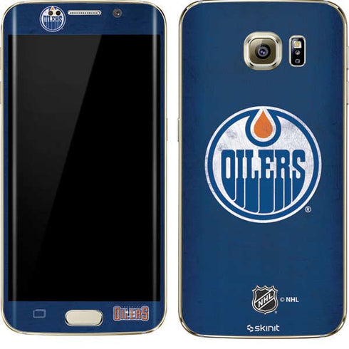 NHL Edmonton Oilers Distressed Galaxy S7 Edge Skin