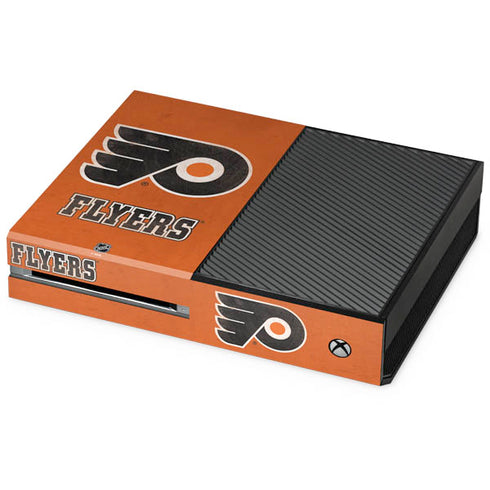 NHL Philadelphia Flyers Distressed Xbox One Console Skin