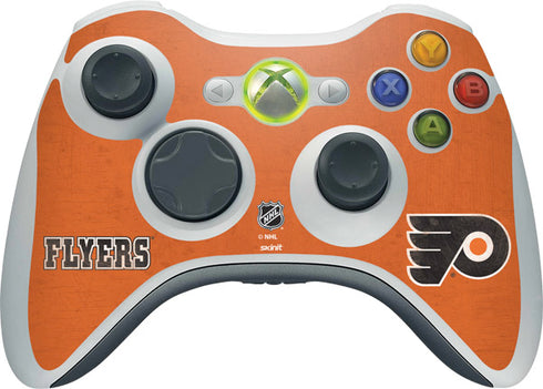 NHL Philadelphia Flyers Distressed Xbox 360 Wireless Controller Skin