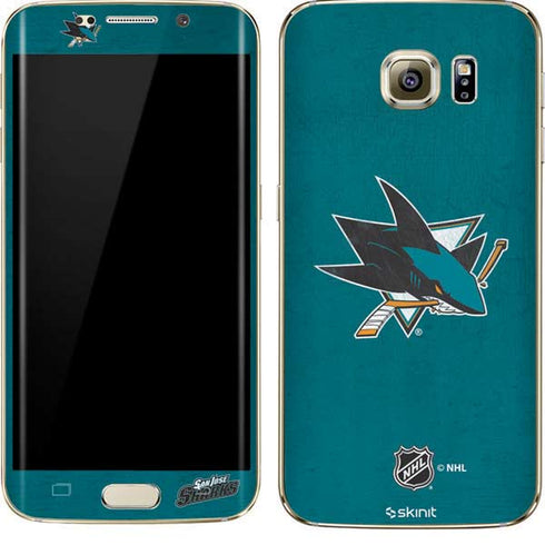NHL San Jose Sharks Distressed Galaxy S7 Edge Skin