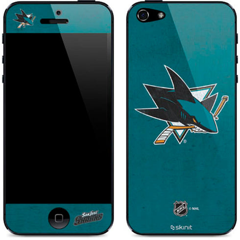 NHL San Jose Sharks Distressed iPhone 5/5s/5SE Skin