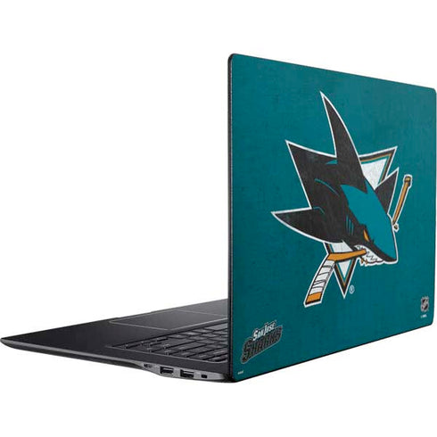 NHL San Jose Sharks Distressed Ativ Book 9 (15.6in 2014) Skin