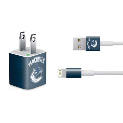 NHL Vancouver Canucks Distressed iPhone Charger (5W USB) Skin