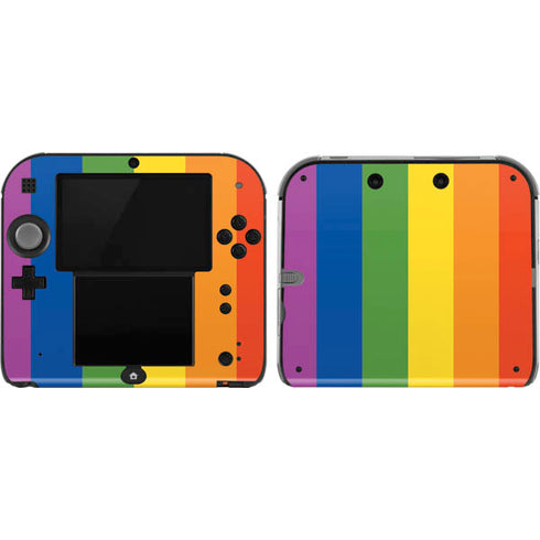 Vertical Rainbow Flag Nintendo 2DS Skin