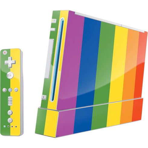 Vertical Rainbow Flag Wii (Includes 1 Controller) Skin