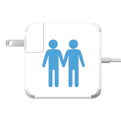 Blue Pride 85W Power Adapter (15 and 17 inch MacBook Pro Charger) Skin