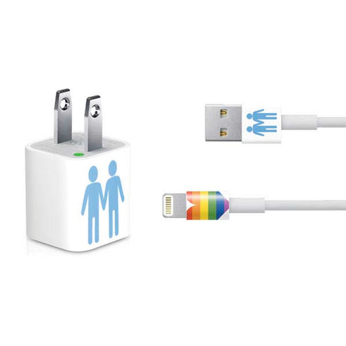 Blue Pride iPhone Charger (5W USB) Skin