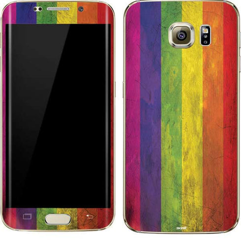 Distressed Rainbow Flag Galaxy S7 Edge Skin
