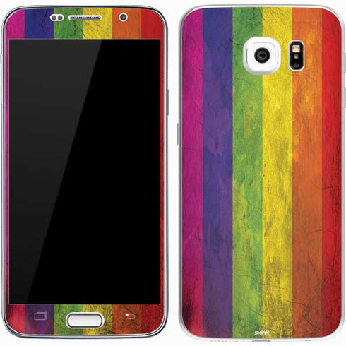 Distressed Rainbow Flag Galaxy S7 Skin