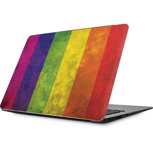 Distressed Rainbow Flag Apple MacBook Skin