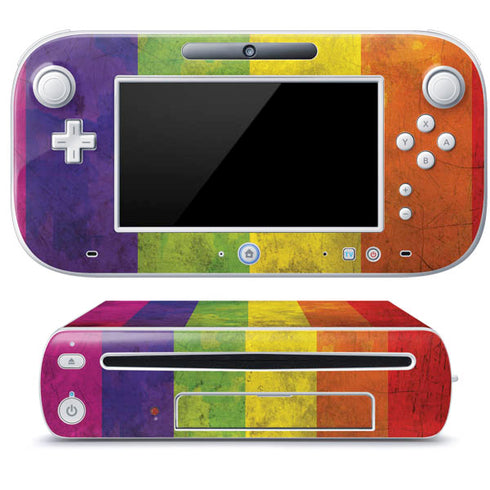 Distressed Rainbow Flag Wii U (Console + 1 Controller) Skin