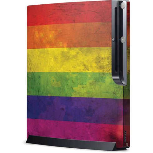 Distressed Rainbow Flag Playstation 3 & PS3 Slim Skin
