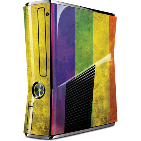 Distressed Rainbow Flag Xbox 360 Slim (2010) Skin
