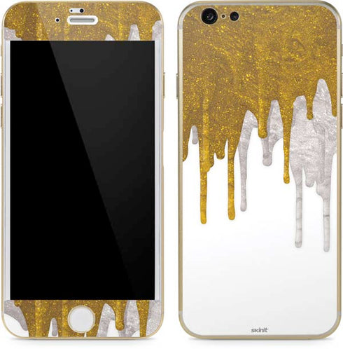 Paint Splatter Gold iPhone 6/6s Skin