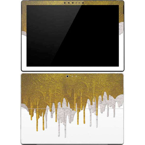 Paint Splatter Gold Surface Pro 4 Skin