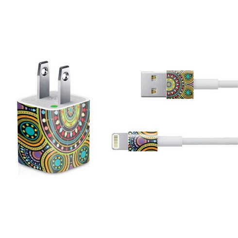 Sacred Wheel Colored iPhone Charger (5W USB) Skin