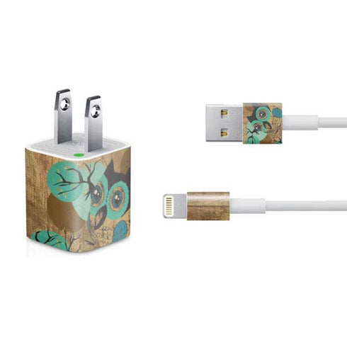 Autumn Owl iPhone Charger (5W USB) Skin