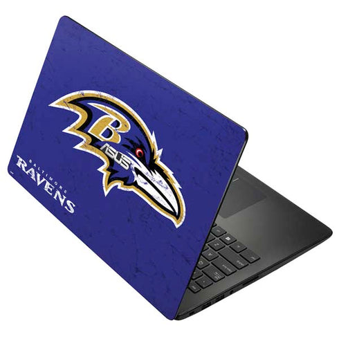 NFL Baltimore Ravens Distressed Asus X502CA 15.6 Skin