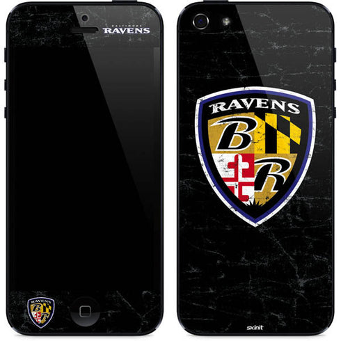 NFL Baltimore Ravens - Alternate Distressed iPhone 5/5s/5SE Skin
