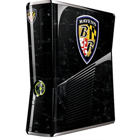 NFL Baltimore Ravens - Alternate Distressed Xbox 360 Slim (2010) Skin